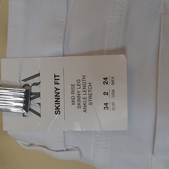 Zara White jeans BRAND NEW - Picture 5 of 5